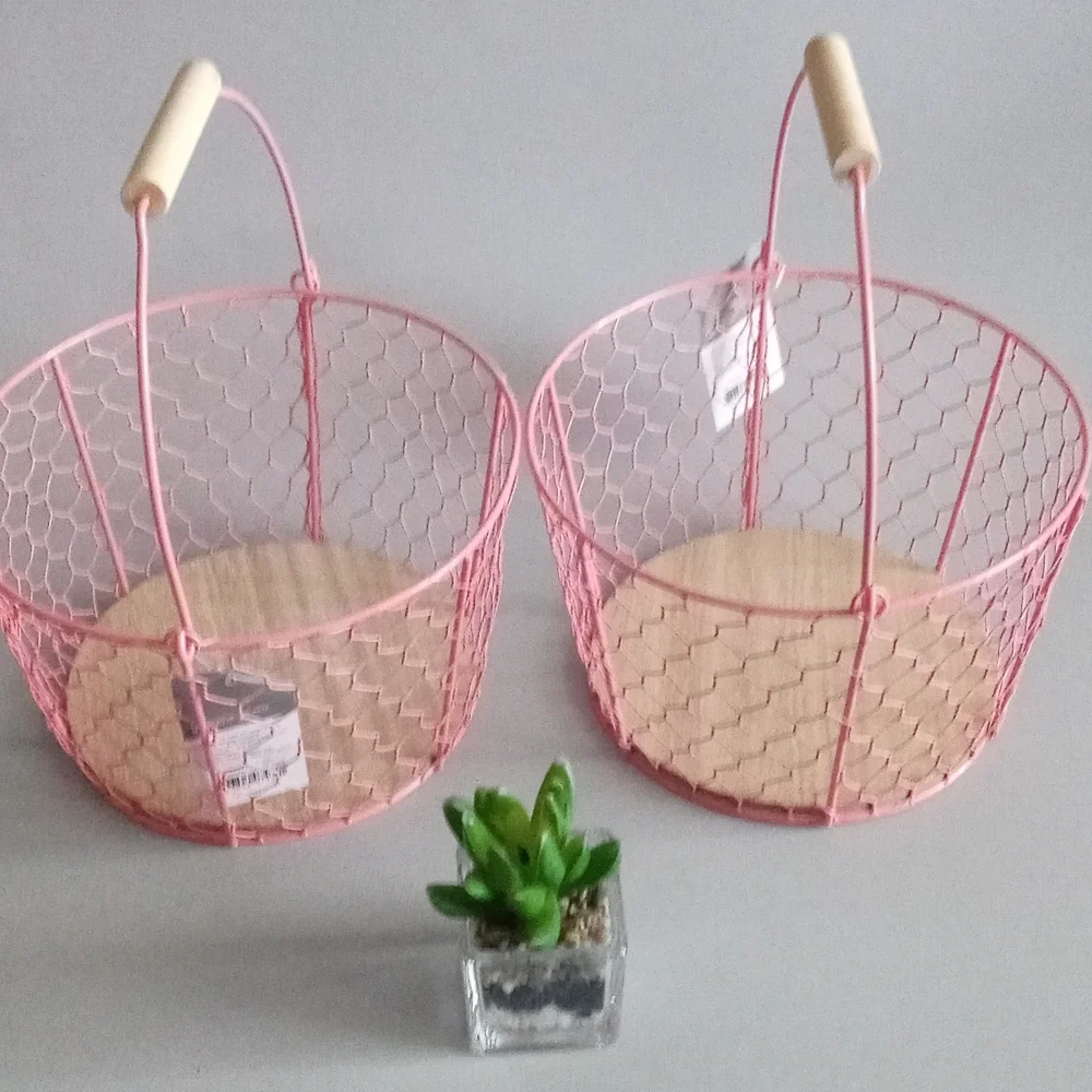 Basket color Pink 2 pzs for towels, toys organizer hair brush anything New